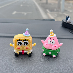 Lindo <span class=keywords><strong>Bob</strong></span> <span class=keywords><strong>Esponja</strong></span> Decoración <span class=keywords><strong>Coche</strong></span> Adorno Dibujos Animados Decoración para <span class=keywords><strong>Coche</strong></span> - Product Image 1