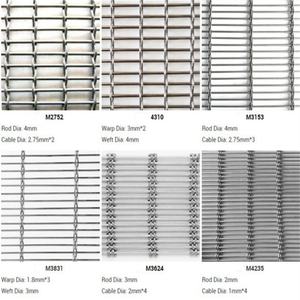 Câble en acier inoxydable de 3,5 mm de diamètre, maille tissée, utilisé pour les hôtels et les décorations de chambres luxueuses - Product Image 4