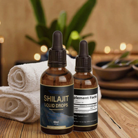 Gouttes liquides Shilajit de l'Himalaya pur Fabrication de gouttes minérales de trace d'acide fulvique biodisponible pour adultes pas pour les femmes enceintes