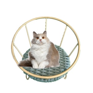 Bestseller Wicker Rattan Premium Katze Erhöhtes Hunde bett Haustier Luxus Sofa Weben Nest Bequemer Lounges essel für andere Haustier betten - Product Image 6
