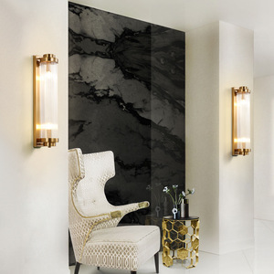 <span class=keywords><strong>Applique</strong></span> murale en verre transparent de luxe longue couloir doré <span class=keywords><strong>applique</strong></span> murale led - Product Image 3