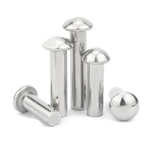 หมุดย้ำเครื่องดนตรีเคาะจังหวะ Gb867 ทำมือ หัวกึ่งกลม อลูมิเนียมแข็ง 3 มม. 4 มม. 5 มม. 6 มม. 8 มม. วัสดุเหล็ก - Product Image 3