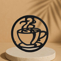 Sous-verres en fonte pour tasses à café, vente en gros directe d'usine |   Sous-verre vintage en métal |   Décoration de table de cuisine rustique |   Cadeau de mariage personnalisé |   Café