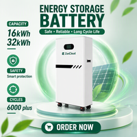 Batterie LiFePO4 haute performance 6000 cycles avec RS WiFi Bluetooth pour le stockage d'énergie solaire et les systèmes UPS