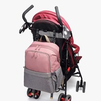 Haute qualité Polyester maternité sac à dos grande capacité porte-couche bébé poussette sac suspendu à la mode sac à dos pour maman