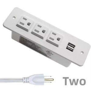 Regleta de alimentación de escritorio estándar estadounidense con toma de corriente integrada, mueble de oficina para hotel, escritorio oculto para estantería - Product Image 5