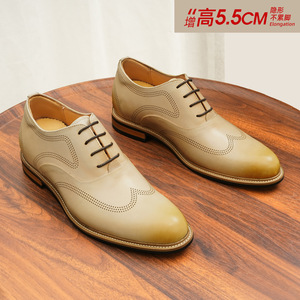 Botas de punta puntiaguda de cuero genuino negro con banda elástica, sin cordones, para oficina y carrera profesional, suela de goma, envío directo - Product Image 4