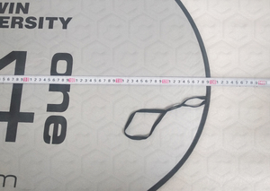 Magican — protecteur de voiture ovale pliable en polyester, avec revêtement en argent, 190T, de forme ovale et impression de peau de soie - Product Image 4