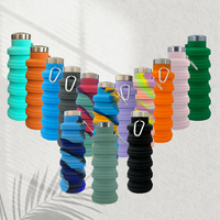 Mug de voyage sportif en silicone sans BPA, non toxique, réutilisable, résistant à la chaleur, compatible lave-vaisselle et micro-ondes, pour les voyages, le camping et la randonnée