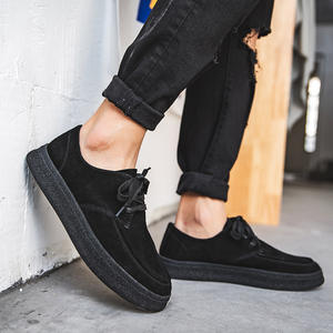 Chaussures de marche rétro décontractées et basses en cuir de vachette pour hommes, chaussures cargo britanniques - Product Image 6