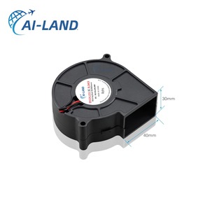 Thái Lan tốc độ cao DC 5V/12V/24V Quạt quạt ly tâm 75mm x 75mm x 30mm không thấm nước bi nhựa trường hợp máy tính tản nhiệt - Product Image 3