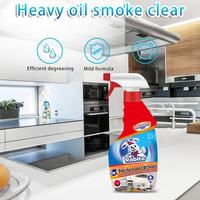 Nettoyant mousse pour cuisine de haute qualité, support personnalisé du logo, élimination des taches d'huile tenaces, extracteur de fumée, dégraissant pour cuisinière, four