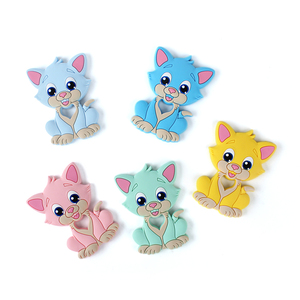 Jouets de dentition naturels et biologiques pour bébés, ensemble de clés de dentition, sans BPA, résistants au congélateur, en silicone souple, pour bébés, unisexe, longue durée de vie, ISO9001 - Product Image 6