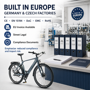 Vélo électrique urbain haut de gamme 27,5 pouces avec transmission par courroie en carbone, moteur central <span class=keywords><strong>VINKA</strong></span> 250W, freins hydrauliques Tektro - Product Image 4