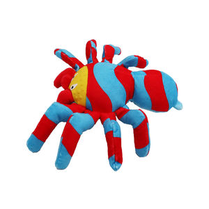 Stokta fabrika Pet ürünleri sıcak satış köpek gıcırtılı Chew oyuncak örümcek peluş ve lateks oyuncak düşük adedi köpek yıkılmaz oyuncak - Product Image 4