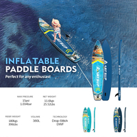 Tabla de Paddle Surf Inflable de PVC OEM de Fábrica para Aguas Oceánicas con Kit de Reparación y Accesorios Completos