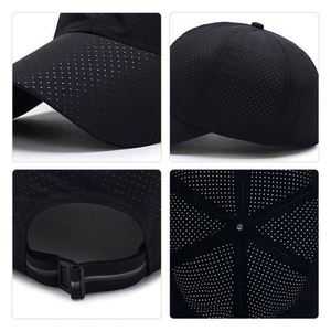 Casquette de baseball personnalisée pour hommes et femmes, séchage rapide, logo personnalisé, maille respirante, couleur unie, casquette snapback, casquettes de sport - Product Image 5