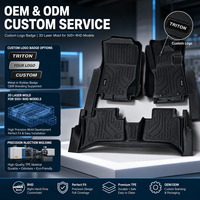 Tapis de sol de voiture 5D en TPE pour Mitsubishi Triton, imperméables, résistants à l'usure, écologiques, inodores, vente en gros par le fabricant, OEM pris en charge