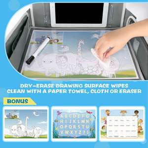 Free sample Summer Fashion Toddler Kids Tray Table Play Learn Draw Tablet Holder <b>Car</b> Back Seat Travel <b>Organizer</b> Lap Tray - Product Image 5