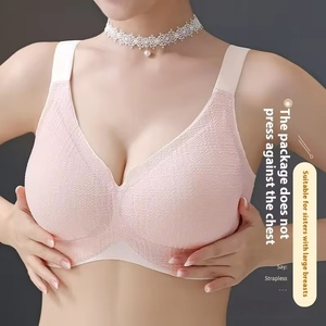 Reggiseni Sportivi Comodi da Donna Anti-Cedimento Taglie Forti Push-up Senza Ferretto Intimo Traspirante Sexy in Pizzo - Product Image 2