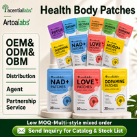 Acentiallabs 30 patchs de collagène de qualité supérieure pour le soin de la peau, formule à base d'ingrédients de soin, patch corporel pour raffermir la peau