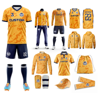 Maillots de football personnalisés par sublimation, tenues de football de haute qualité, uniformes de football surdimensionnés pour hommes avec logo