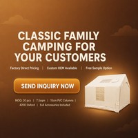 Tienda de Campaña Inflable de Tela Oxford de un Solo Nivel, Impermeable, Resistente a la Lluvia, 3000 mm+, Uso en las Cuatro Estaciones, Tamaño de 7.5 m², Camuflaje, para Exteriores