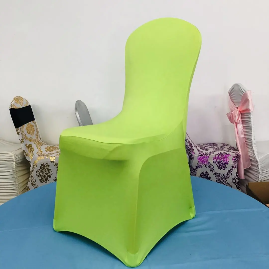 Venta al por mayor barato silla Slipcovers Spandex banquete silla cubierta para boda