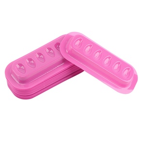 Pinky leem - 100 Piezas de Copas para Extensiones de Pestañas, Herramientas Desechables para Extensiones de Pestañas, Anillo de Pegamento para Pestañas, Soporte de Pegamento de Plástico - Product Image 4
