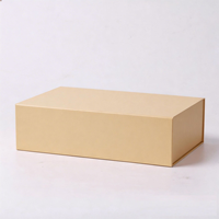 Caja de Regalo de Cartón Rígido Plegable de Papel Negro de Lujo Personalizada, Caja de Papel Magnética para Embalaje