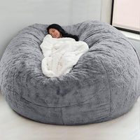 Fauteuil pouf en tissu personnalisé VISI, avec housse amovible, canapé-lit élégant pour salon d'appartement