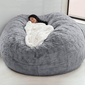 <span class=keywords><strong>Fauteuil</strong></span> pouf en tissu personnalisé VISI, avec housse amovible, canapé-lit élégant pour salon d'appartement - Product Image 6