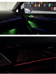 Pour 2014-2020 VW <span class=keywords><strong>Golf</strong></span> <span class=keywords><strong>7</strong></span> <span class=keywords><strong>GTI</strong></span> <span class=keywords><strong>7</strong></span>.5 Mk7 LED lumière ambiante RGB Ambientebeleuchtung intérieur étoile dynamique symphonie atmosphère lampe ABS - Product Image 6