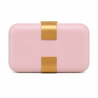 Pochette de soirée élégante carrée en PU noir avec fermoir métallique doré, rigide, pour mariage, bal de promo, cocktail, sac à main pour femme