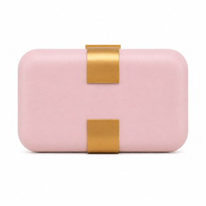 Pochette Elegante Quadrata in PU con Chiusura in Metallo Dorato, Borsa <span class=keywords><strong>da</strong></span> <span class=keywords><strong>Sera</strong></span> Rigida Nera per Matrimoni, Balli e Cocktail - Product Image 5