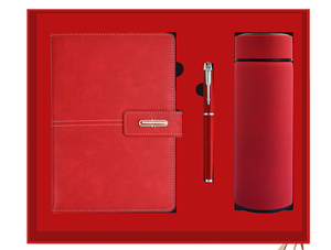 Customized A5 Notebook <b>Thermos</b> <b>Cup</b> Gift Box Set for Company Logo and University Graduation Souvenirs Leather Cover - Product Image 4