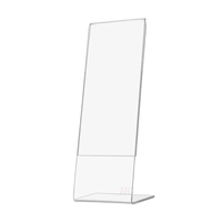 2x6 Portafotos Acrílico Transparente, Soporte Vertical Inclinado, Exhibidor de Plástico para Folletos, Soportes Acrílicos para Cabinas de Fotos