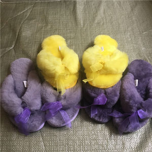 Pantofole in Vera Pelle di Pecora a Pelo Lungo 100% Naturale - Product Image 1