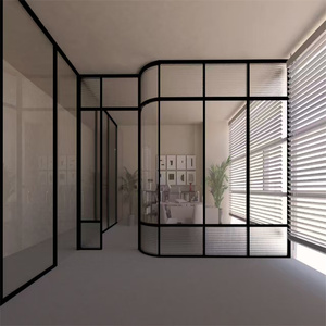 Sistema de Mamparas de Vidrio Comerciales (Marco Lateral de Aluminio de 60 mm) para Oficinas/Hoteles - Product Image 1