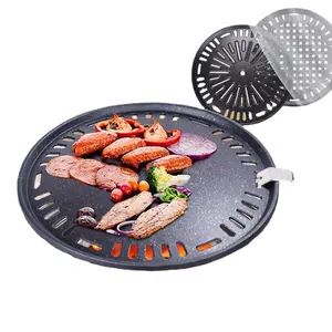 Wholesale Price Bbq Grill Pan OEM Service Round Non Stick Griddle Grill Pan