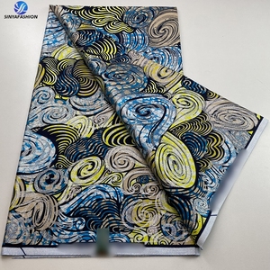 Tessuto Sinya di Alta Qualità 6-Yard African Wax Prints Super Golden Grand Wax Ankara in Cotone per Borse, Coperture, <span class=keywords><strong>Tende</strong></span> - Offerta Calda per Ragazzi - Product Image 4