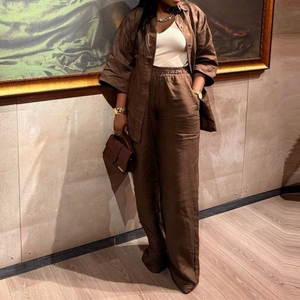 Summer Casual Three-quarter Sleeve Shirt <b>Pants</b> African Women's 2-piece Set Fashion - Product Image 6