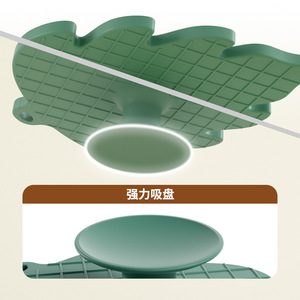 Brosse en silicone en forme de feuille avec ventouse pour le nettoyage du maquillage - Product Image 4