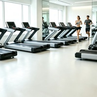 Équipement de gym, tapis roulant commercial, machine de course à absorption des chocs pour l'endurance et l'entraînement aérobie dans les centres de fitness