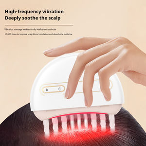 Masajeador EMS con Aplicador de Aceite Anticaída, Peine de Jade con Luz Roja y Cepillo Masajeador Eléctrico Térmico para el Cuero Cabelludo para el Crecimiento del Cabello - Product Image 4