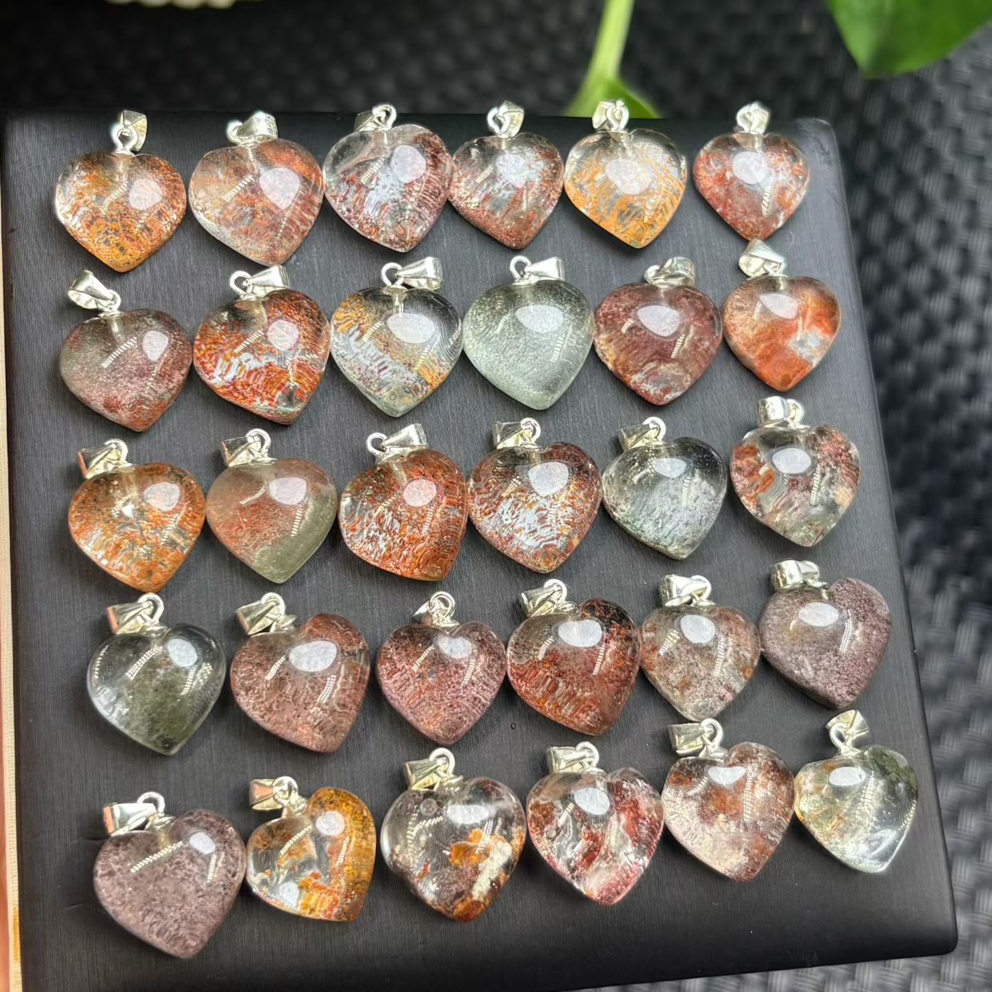 Garden quartz heart pendant