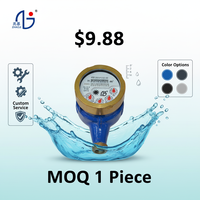 Medidor de Agua Mecánico Multichorro OEM con 1 Año de Garantía, DN15-DN20, Latón, IP68, MAP10, Precisión Clase 2