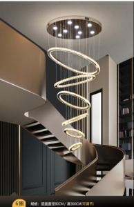 Hot bán tùy chỉnh trang trí trần sang trọng Mặt dây chuyền đèn lớn cổ điển Đèn Chùm Pha Lê - Product Image 6