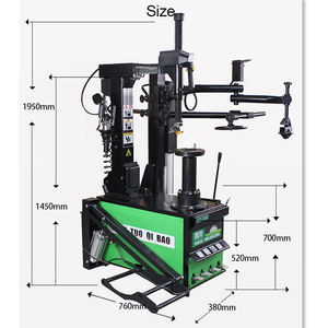 Cambiador de Neumáticos Automático Profesional con Elevadores de Tijera Dobles Rojos para Neumáticos de Automóvil, Fuente de Alimentación de 220V - Product Image 4
