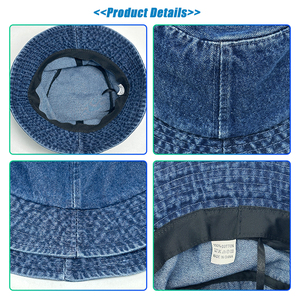 Chapeau Bob en Jean Léger et Tendance avec Logo Personnalisé Brodé pour Hommes et Femmes – Idéal pour l'Été et les Vacances en Plein Air - Product Image 4